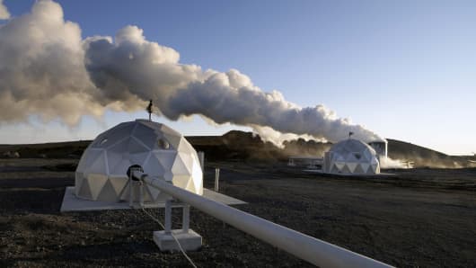 Geothermal power plant in Iceland